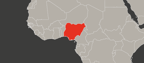 mapa kraju Nigeria