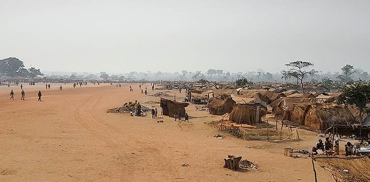 Zdjęcie: Obóz dla uchodźców we wschodniej części Republiki Środkowoafrykańskiej